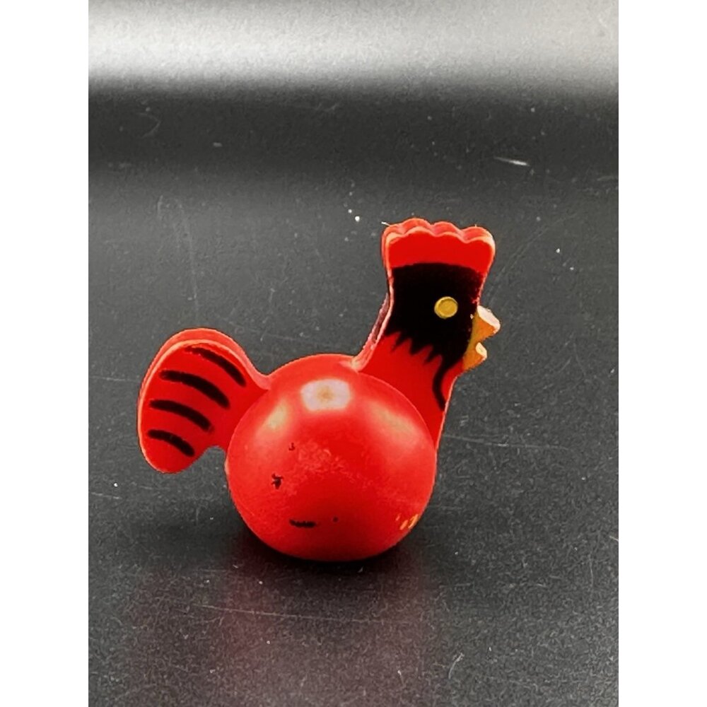 Vintage Fisher-Price Little People‎ Farm Animal Red Rooster Chicken Barn READ